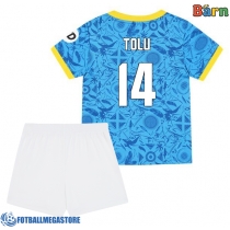 Fotballdrakt Barn Wolves Tolu Arokodare #14 Tredjedraktsett 2025-26 Kortermet (+ Korte bukser)